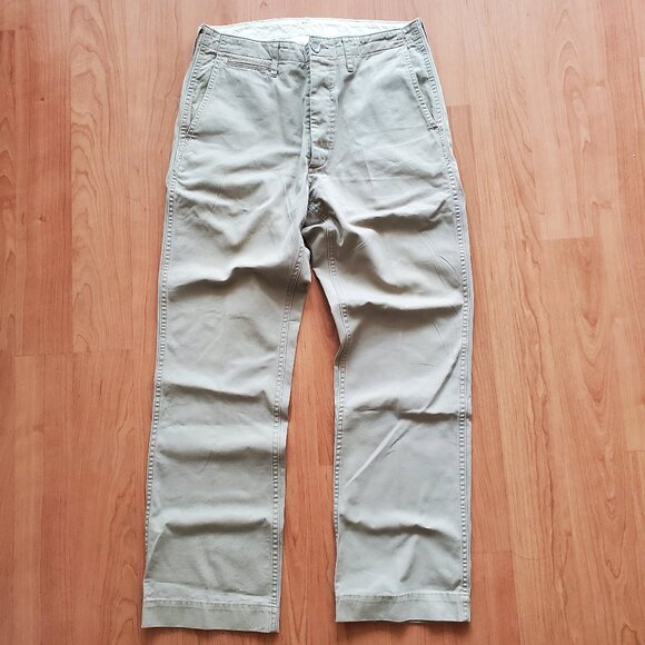 Men's Visvim Slim Chino Beige Color Size S VGUC  Made in Japan - Picture 1 of 6